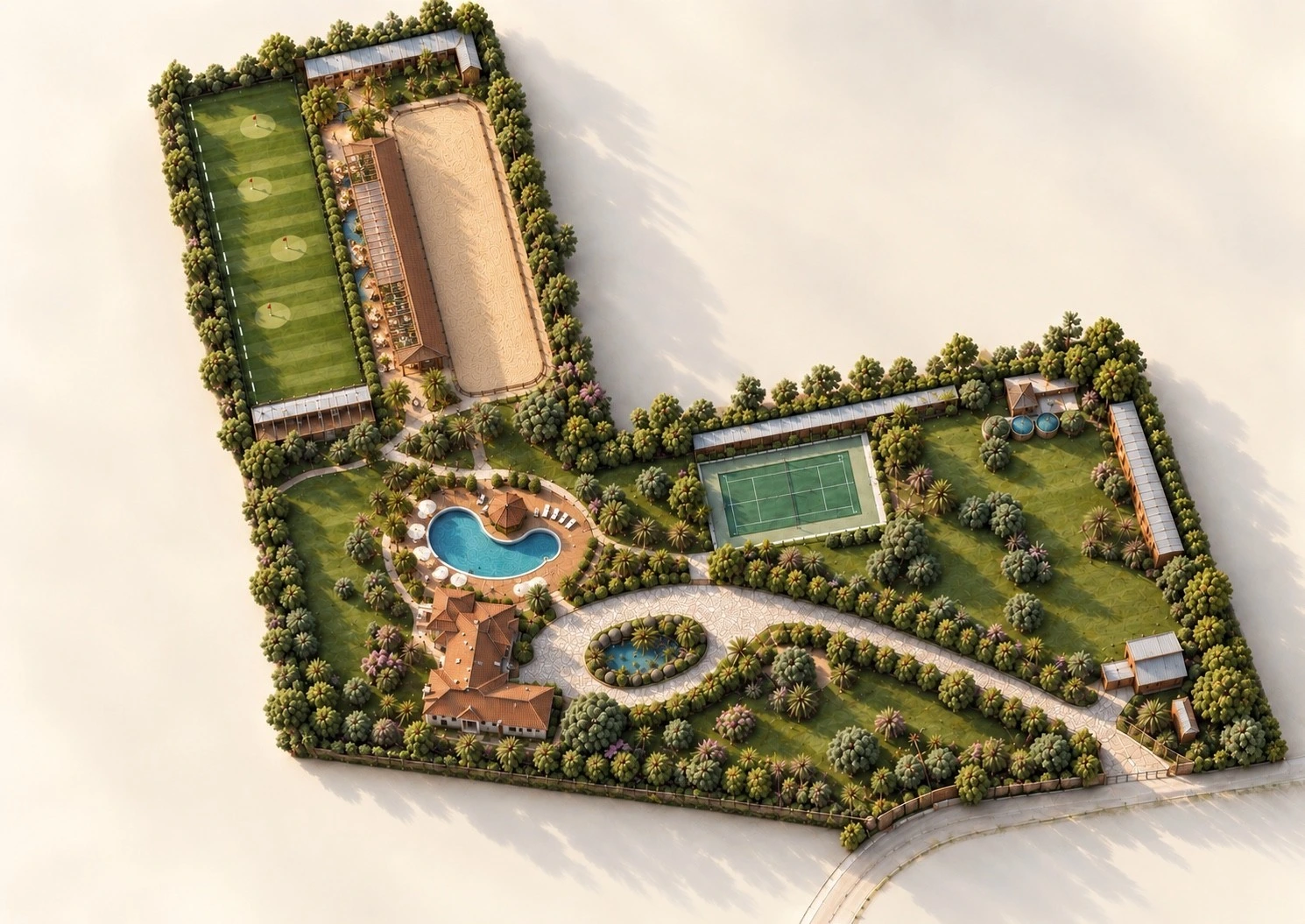 HOOF Country Club vaziyet planı